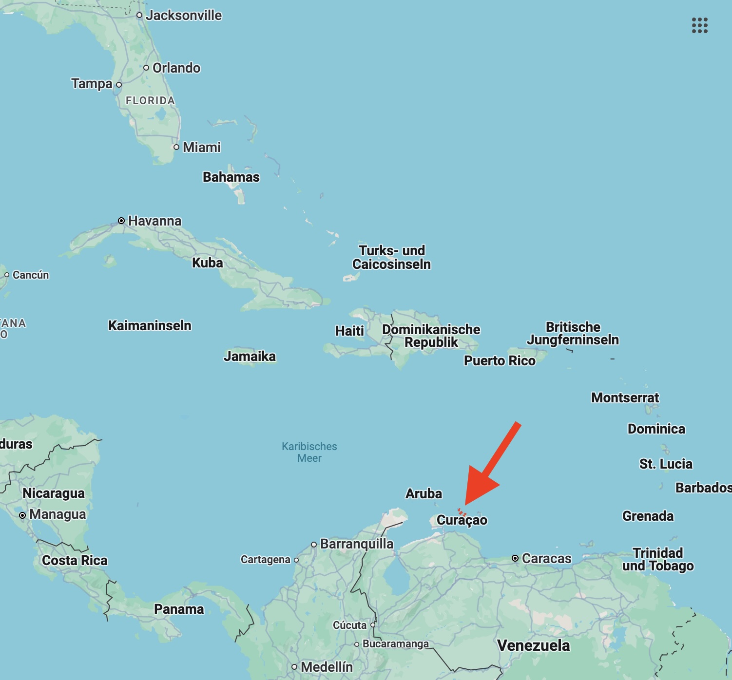 Where is Curaçao?